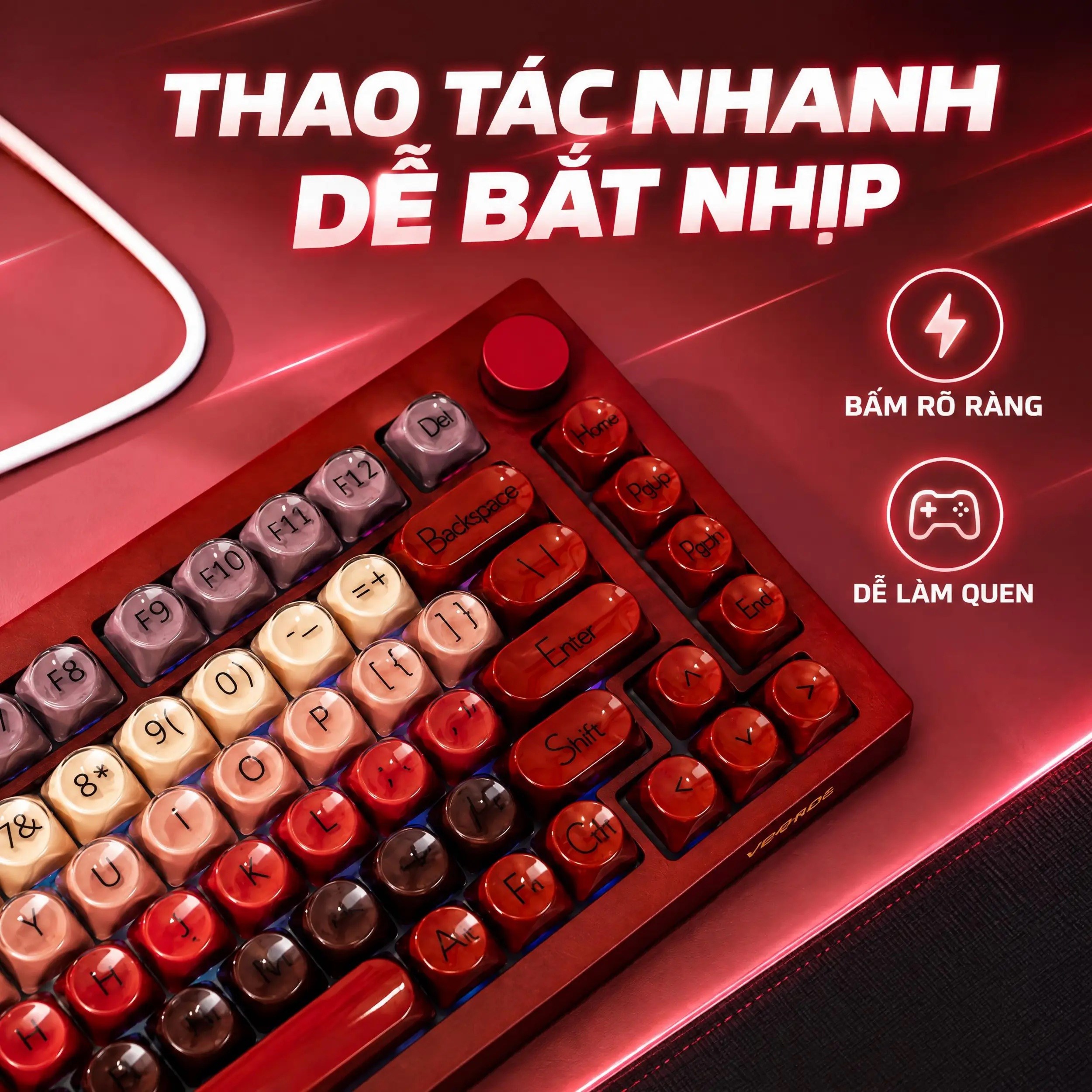 Bàn Phím Cơ Có Dây Gaming Veekos K75 Veekos K75