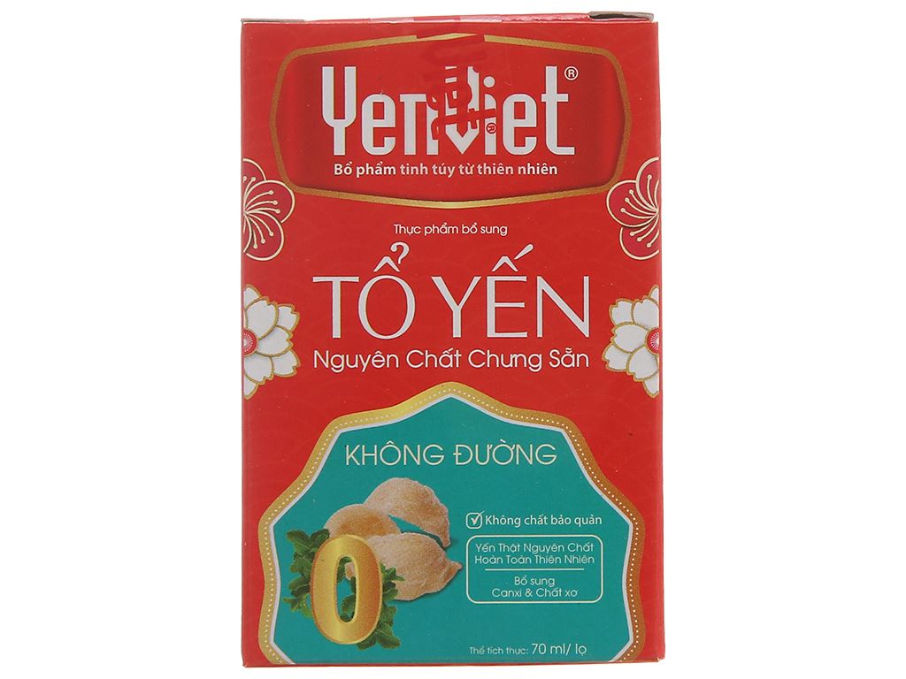 Tổ yến nguyên chất chưng sẵn Yến Việt không đường 70ml 8