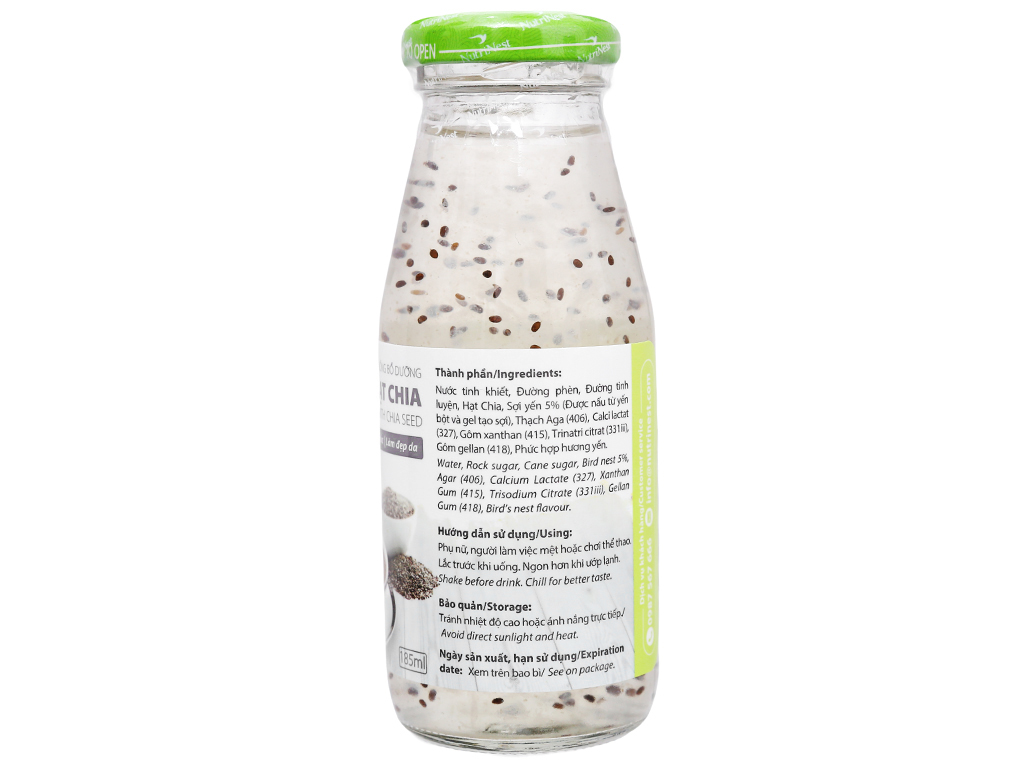 Nước yến sào hạt chia Green Bird 185ml