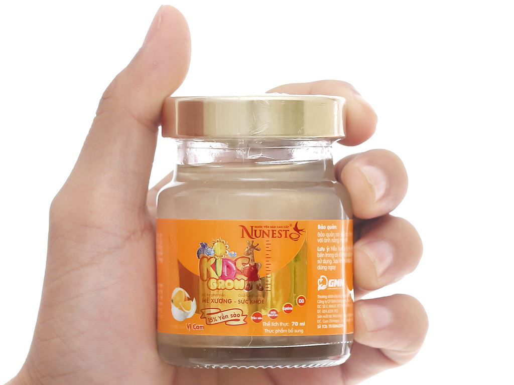 Nước yến sào Nunest Kid Grow cam 70ml 10