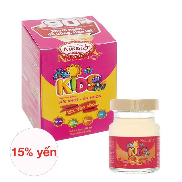 Nước Yến Sào Nunest Kids 70 Ml (Từ 6 Tháng)