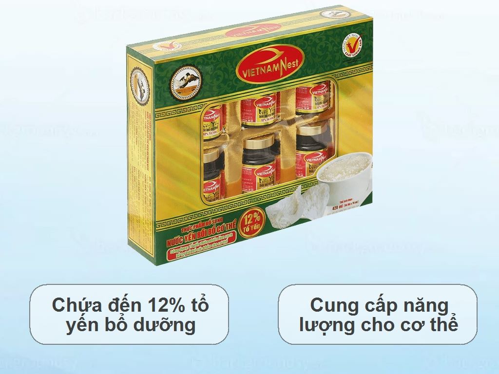 Hộp 6 hũ nước yến Việt Nam Nest vani 70ml 2