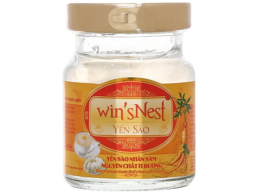 Yến sào Win'snest nguyên chất nhân sâm ít đường 7