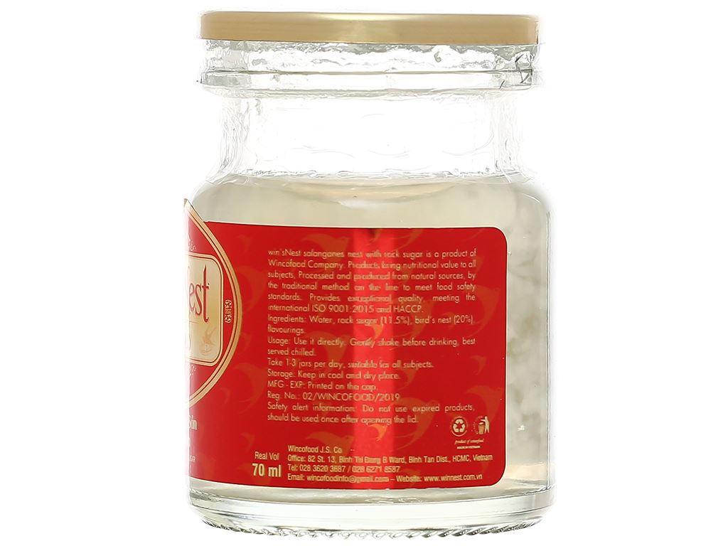 Tổ yến chưng đường phèn Win'snest 70ml 9