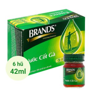Hộp 6 hũ nước cốt gà Brand's 42ml