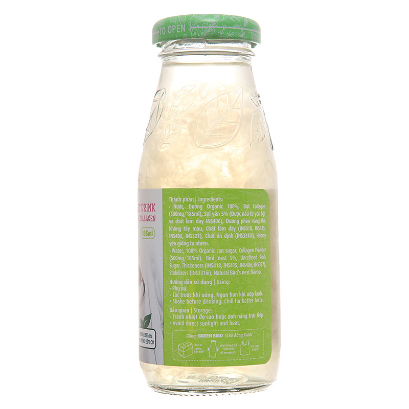 Nước yến sào collagen Green Bird 185 ml