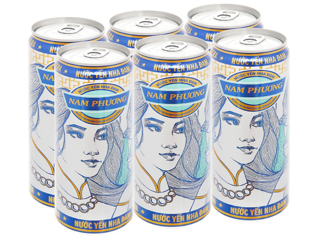 Lốc 6 lon nước yến nha đam Chương Dương Nam Phương 330ml 1