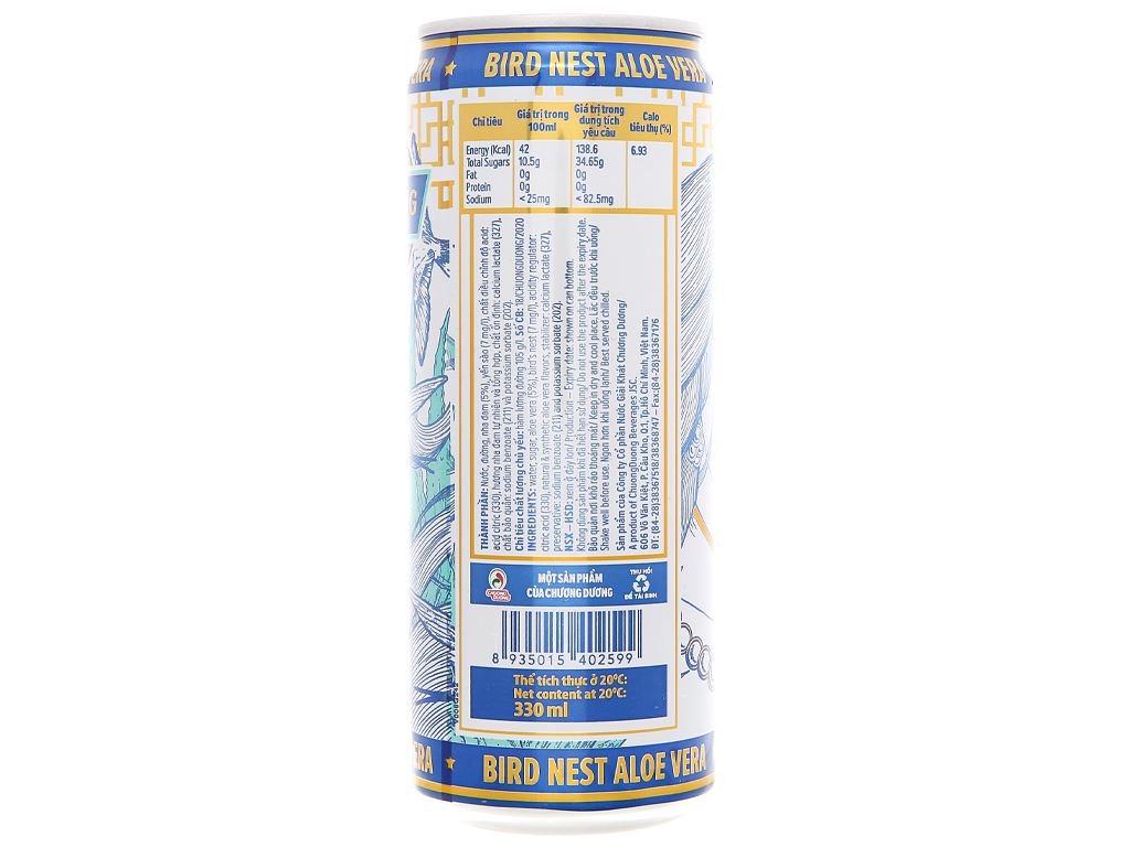 Lốc 6 lon nước yến nha đam Chương Dương Nam Phương 330ml 5