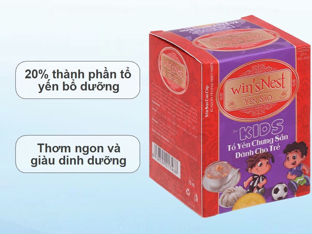 Tổ yến cho trẻ em chưng sẵn Win'snest Kid 70ml 2