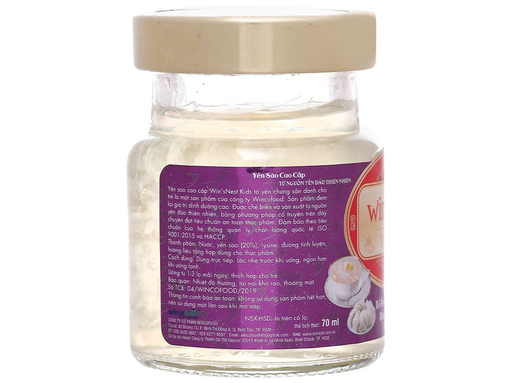 Tổ yến cho trẻ em chưng sẵn Win'snest Kid 70ml 10