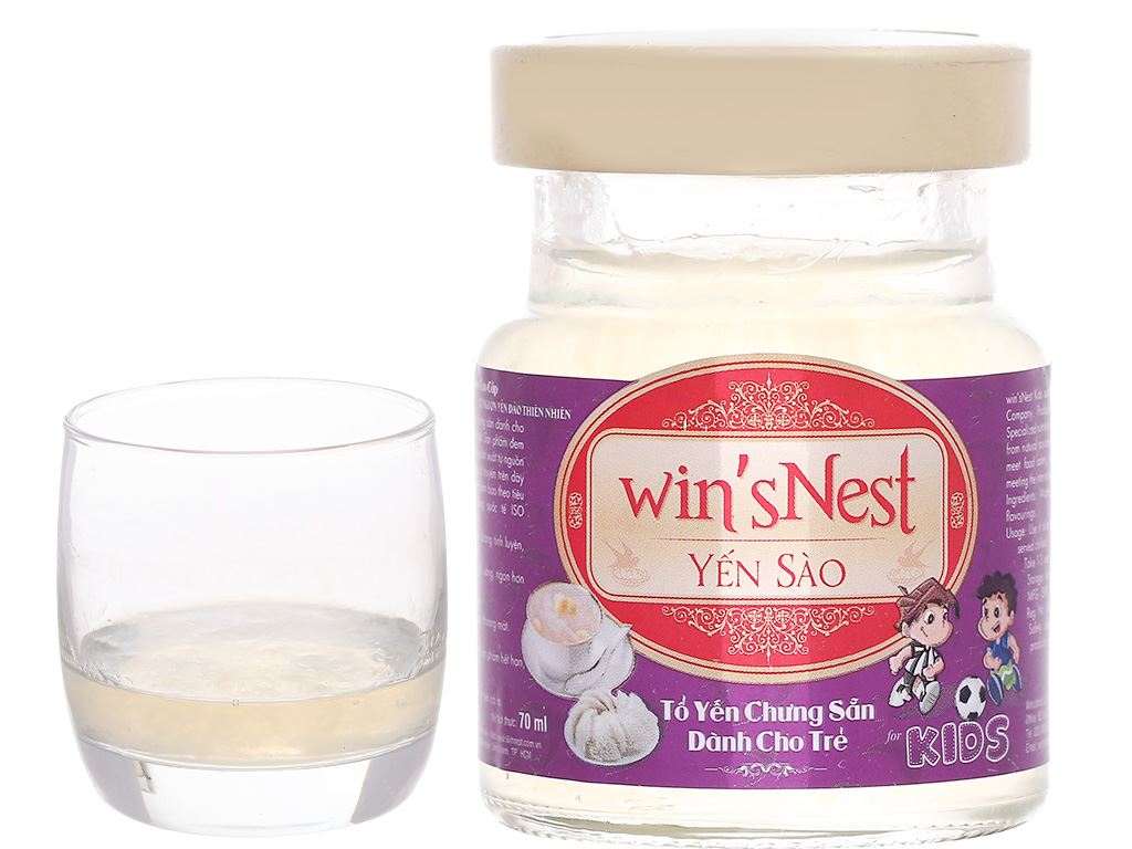 Tổ yến cho trẻ em chưng sẵn Win'snest Kid 70ml 12