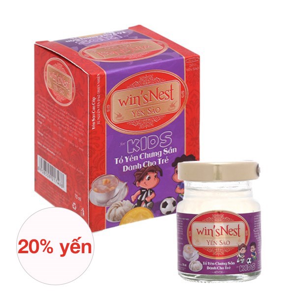 Nước Yến Sào Win'snest Kids 70 Ml (Từ 1 Tuổi)