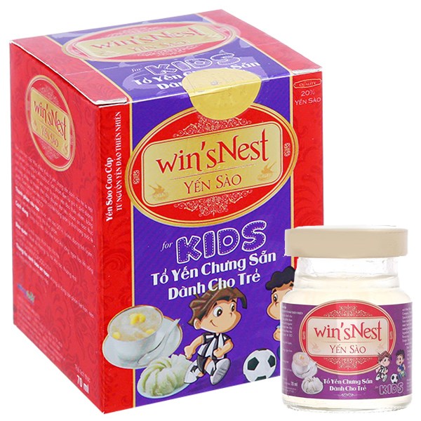 Yến sào Win'snest Kid tổ yến chưng sẵn cho trẻ