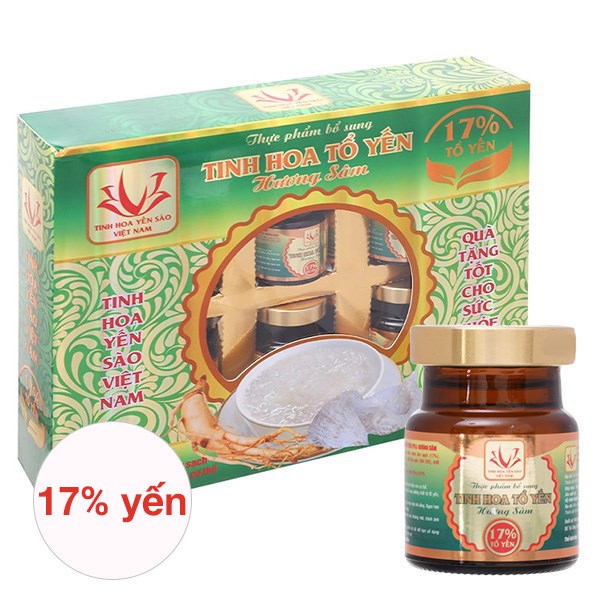 Hộp 6 hũ nước yến sào Tinh Hoa vị nhân sâm 70 ml (từ 3 tuổi) - AVAKids.com