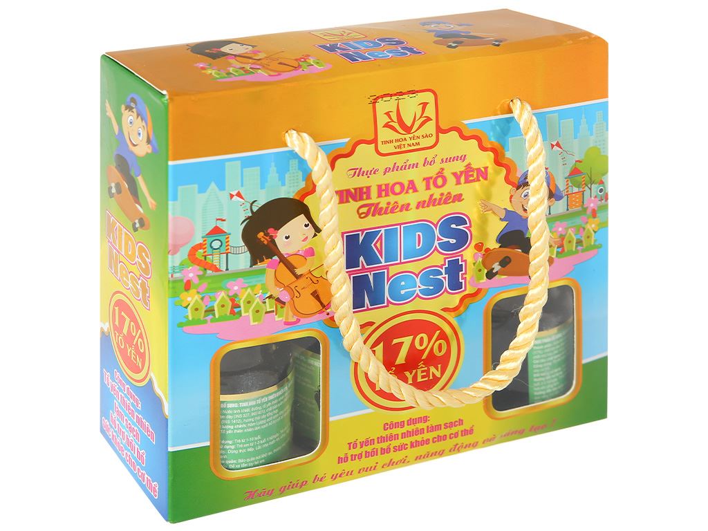 Hộp 6 hũ yến Tinh Hoa Kid Nest hương trái cây 70ml 1