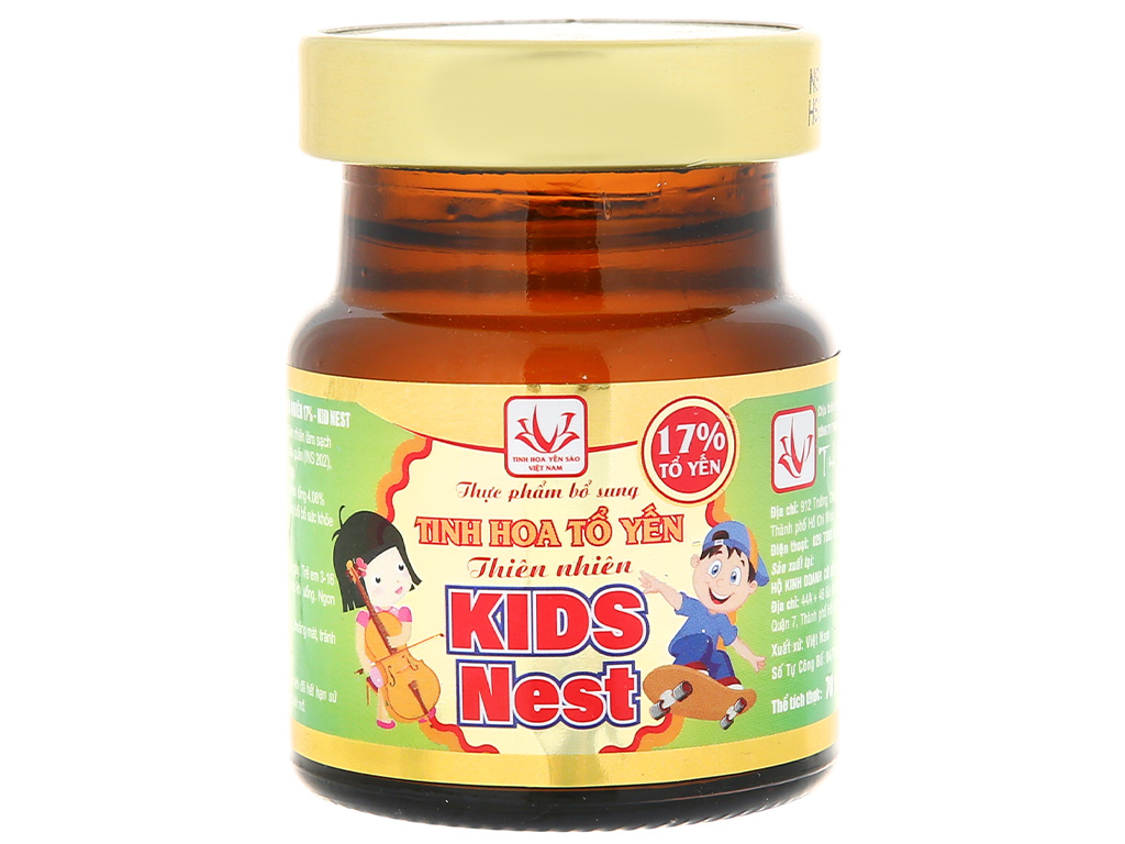 Hộp 6 hũ yến Tinh Hoa Kid Nest hương trái cây 70ml 7