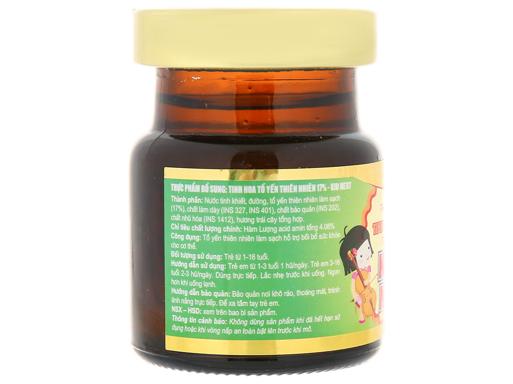 Hộp 6 hũ yến Tinh Hoa Kid Nest hương trái cây 70ml 9