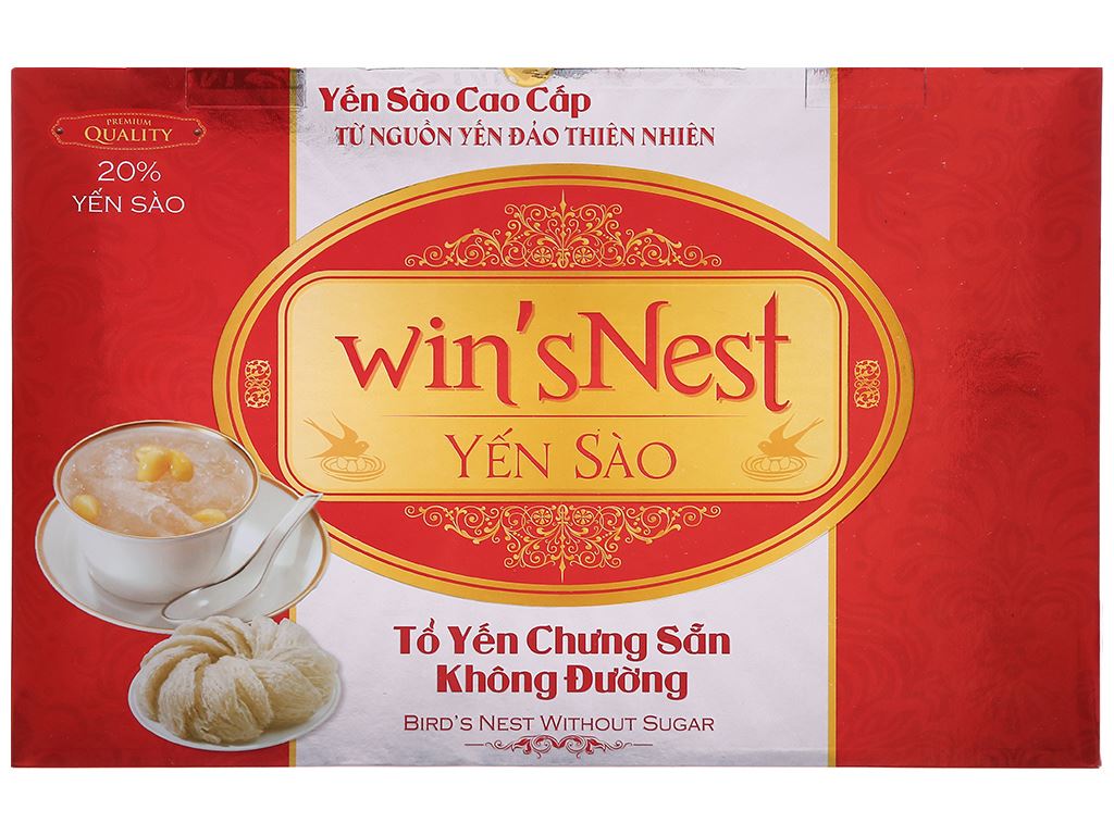 Hộp 6 hũ tổ yến chưng sẵn Win'snest không đường 70ml 5