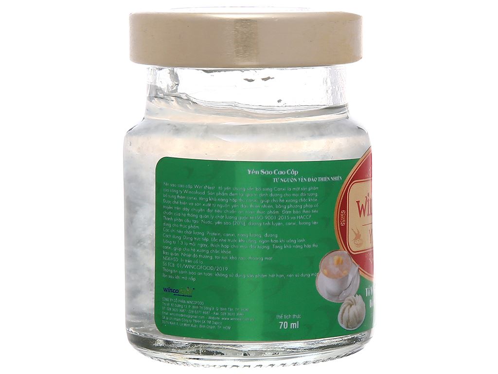 Hộp 6 hũ tổ yến chưng sẵn canxi Win'snest 70ml 11