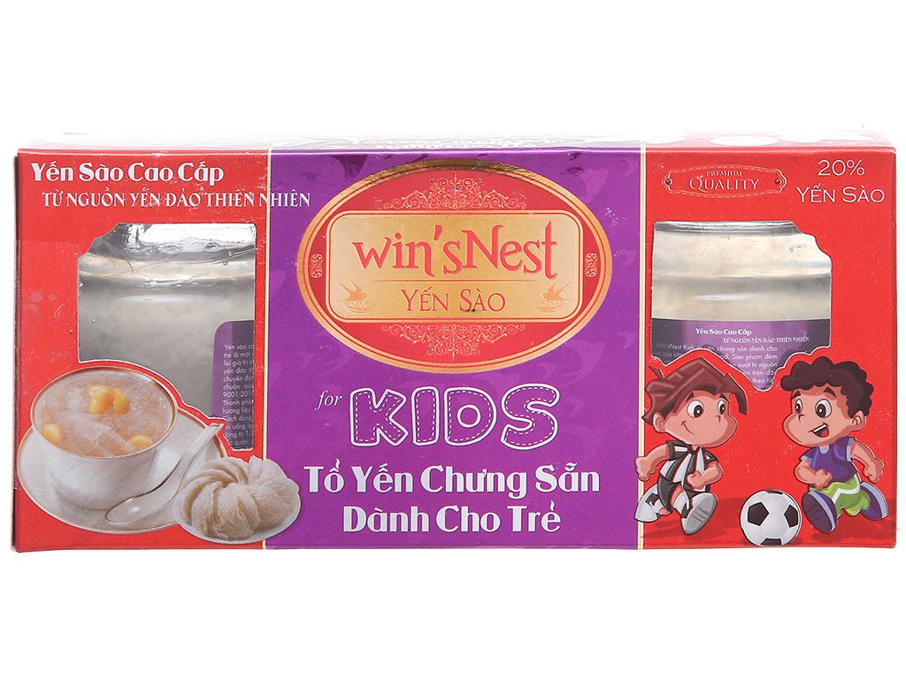 Hộp 3 hũ tổ yến cho trẻ em chưng sẵn Win'snest Kid 70ml 3