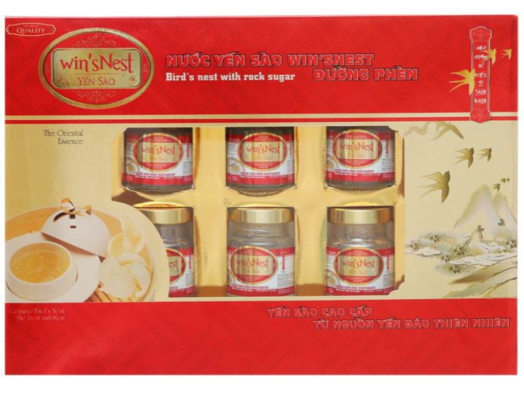 Hộp 6 hũ tổ yến chưng đường phèn Win'snest 70ml 3