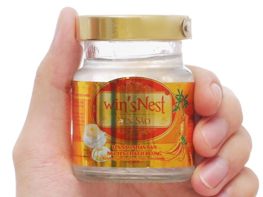 Lốc 6 hũ yến sào nguyên chất nhân sâm Win'snest ít đường 70ml 11