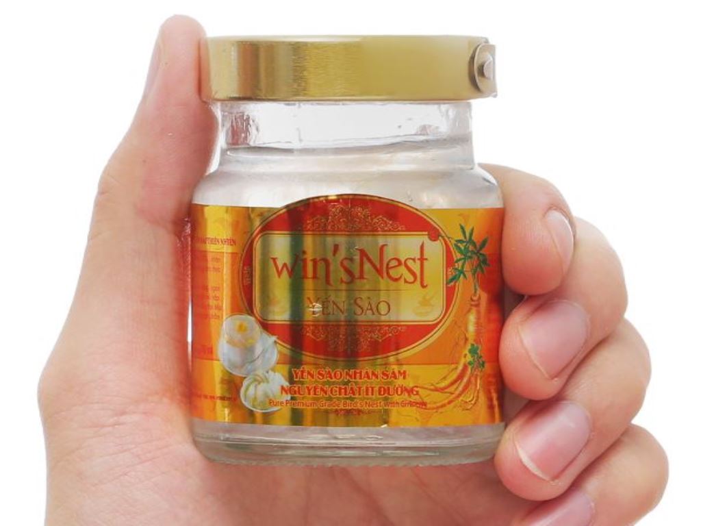 Yến sào nguyên chất nhân sâm Win'snest ít đường 70ml 10