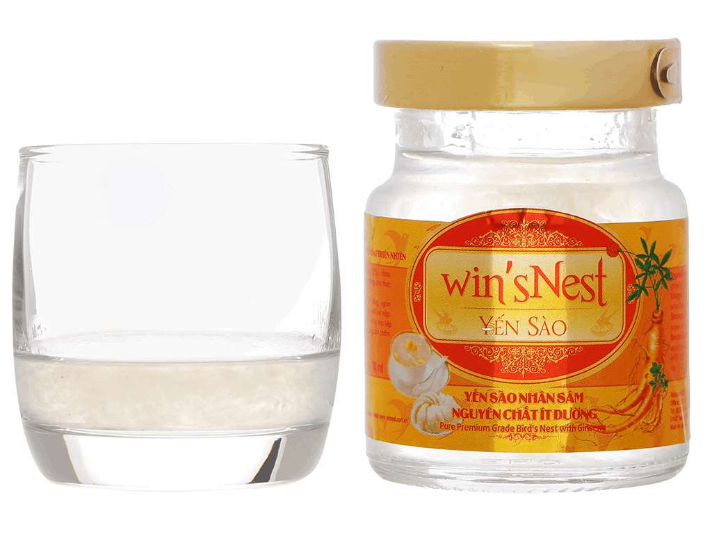 Yến sào nguyên chất nhân sâm Win'snest ít đường 70ml 11