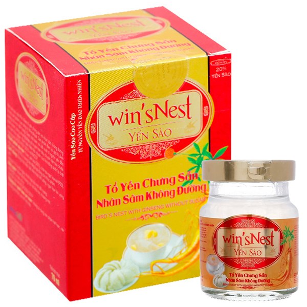 Yến Sào Win'snest Tổ Yến Chưng Sẵn Nhân Sâm Không đường