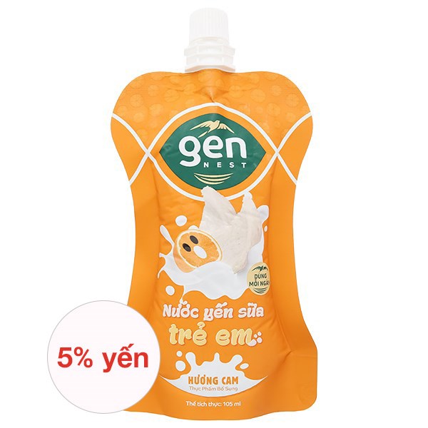 Nước yến sữa Gennest 105 ml/túi thơm ngon, bổ dưỡng - AVAKids.com
