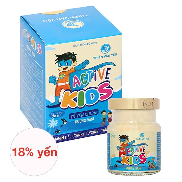 Nước Yến Sào Thiên Vân Yến Active Kids 70 Ml (Từ 1 Tuổi)