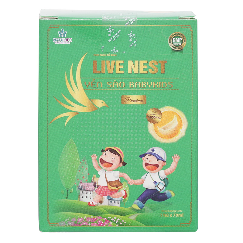 Nước yến sào Natulife Live Nest BabyKids Premium 70 ml