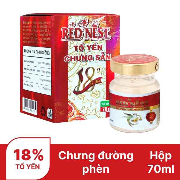 Nước yến chưng sẵn Red Nest 70ml