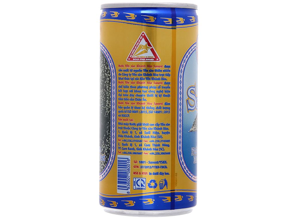 Lốc 6 lon nước yến sào Khánh Hòa Gold 190ml 4