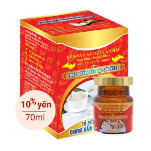 Tổ yến chưng đường phèn Sài Gòn Anpha 70ml