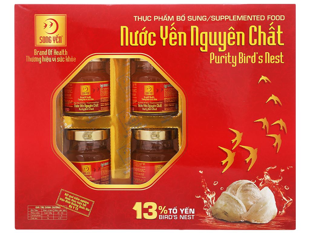 6 hũ yến nguyên chất Song Yến 70ml giá tốt tại Bách hoá XANH