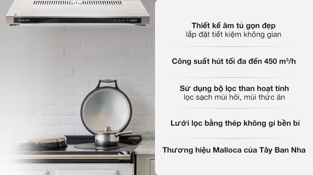 Máy hút mùi Malloca H342.7 NEW