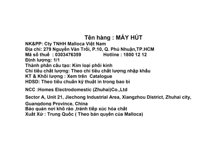Máy hút mùi Malloca H342.7 NEW Màu Bạc
