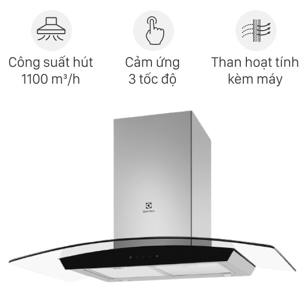 Máy hút mùi kính cong Electrolux EFC936GAR