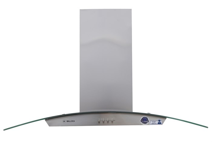 Máy hút mùi kính cong Malloca Delta-K890V Màu Bạc