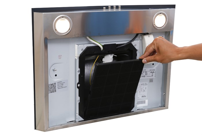 Máy hút mùi kính cong Malloca Delta-K890V Màu Bạc