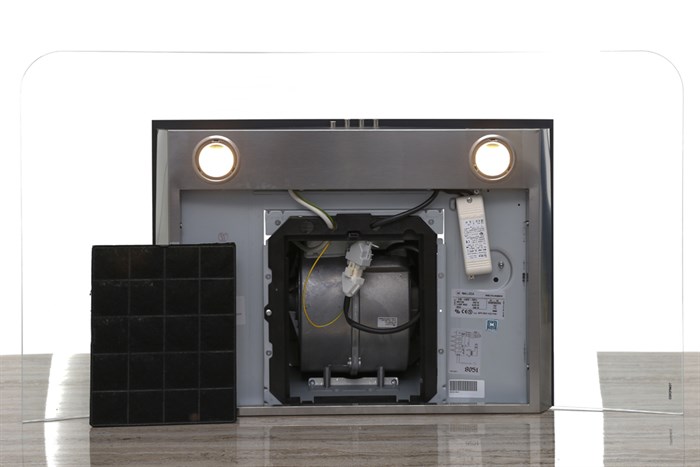 Máy hút mùi kính cong Malloca Delta-K890V Màu Bạc