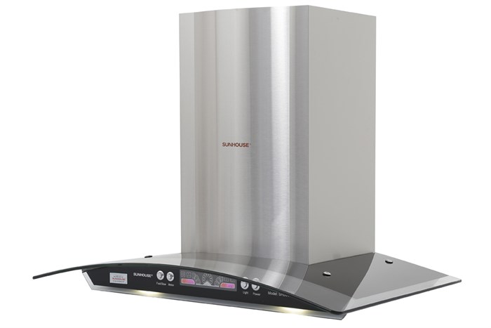 Máy hút mùi kính cong Sunhouse SHB6626 Màu Inox