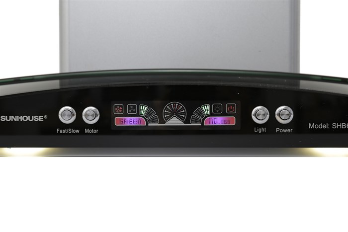 Máy hút mùi kính cong Sunhouse SHB6626 Màu Inox