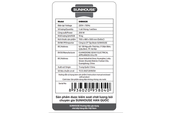 Máy hút mùi kính cong Sunhouse SHB6626 Màu Inox