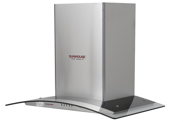 Máy hút mùi kính cong Sunhouse SHB6629 70C Màu Inox