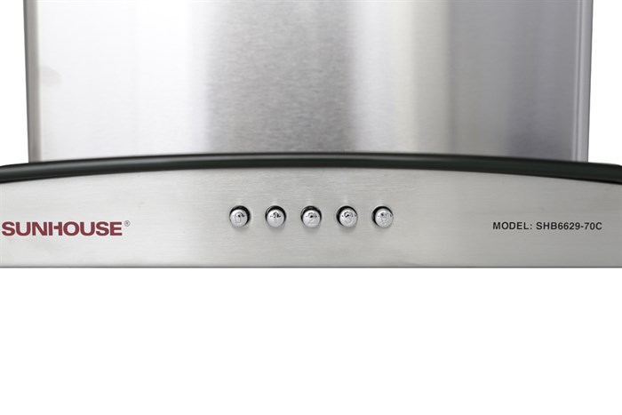 Máy hút mùi kính cong Sunhouse SHB6629 70C Màu Inox