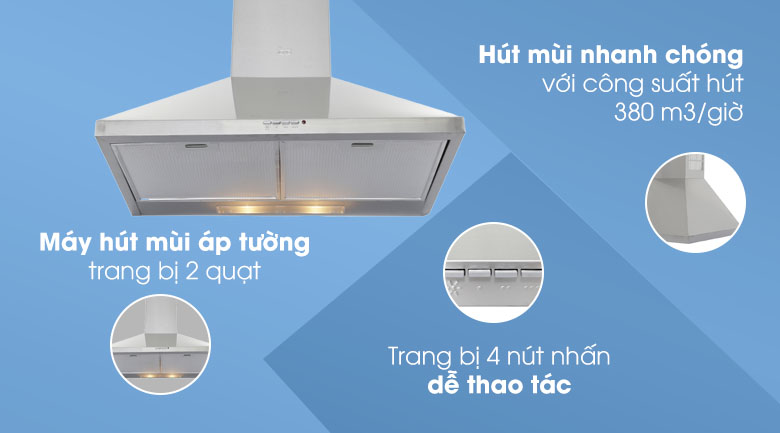 Máy hút mùi áp tường Teka DBB-70