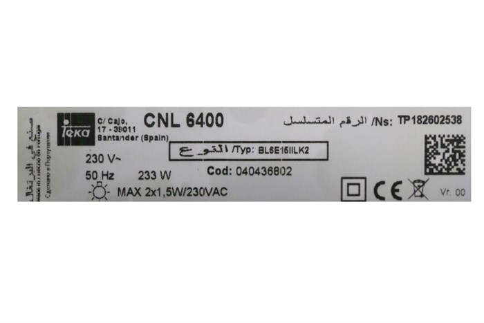 Máy hút mùi Teka CNL 6400 đen