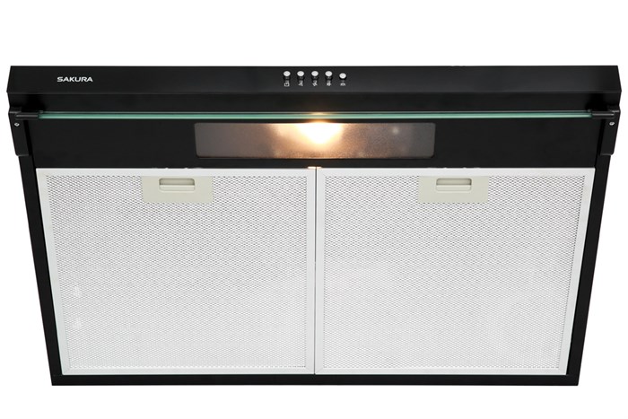 Máy hút mùi áp tường Sakura SCR-2881B Màu Đen